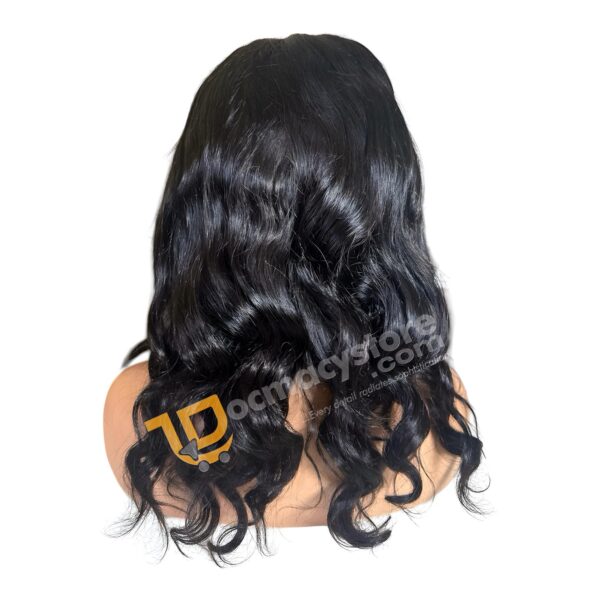 13x4 lace wig features a loose body style, 16-inch natural hair. - Image 2