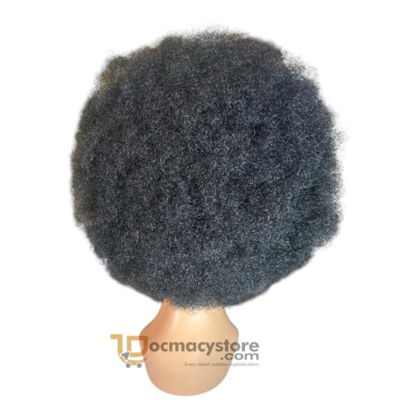 Lace-front wig in a natural black shade. - Image 3