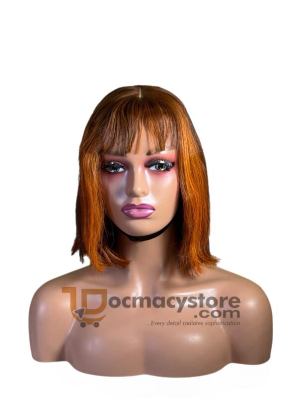 Vietnamese SDD Bold Orange Bob with Bangs