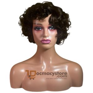 Factory-made side part bounce human hair