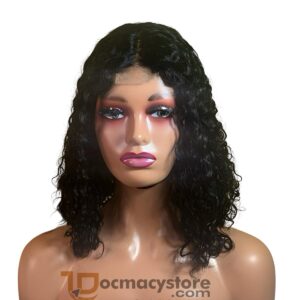 Factory-Made Double-Drawn Kim K Water Curls Wig – 14” Closure