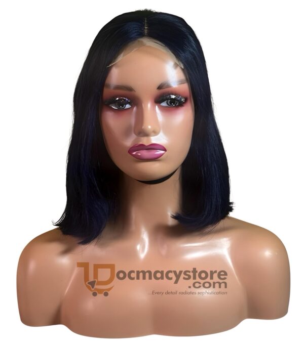 Double-Drawn 5x5 Royal Blue Full Closure Wig – 12”