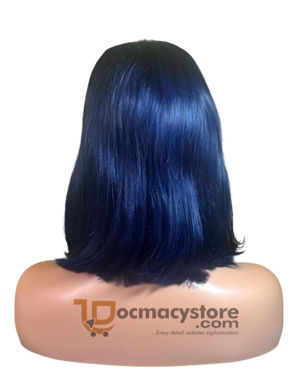 Double-Drawn 5x5 Royal Blue Full Closure Wig – 12” - Image 2