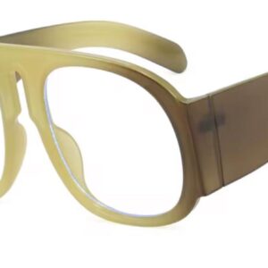 Olive Green Frame With Clear Lenses