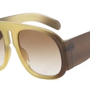 Olive Green Frame With Brown Gradient Lenses