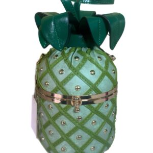 Mint Green Pineapple-Inspired Handbag