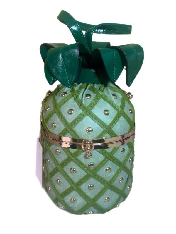 Mint Green Pineapple-Inspired Handbag