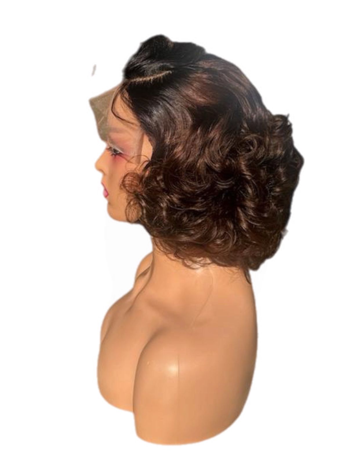 6x6 Full Closure Short Bounce Wig – 100% Human Hair - Image 3