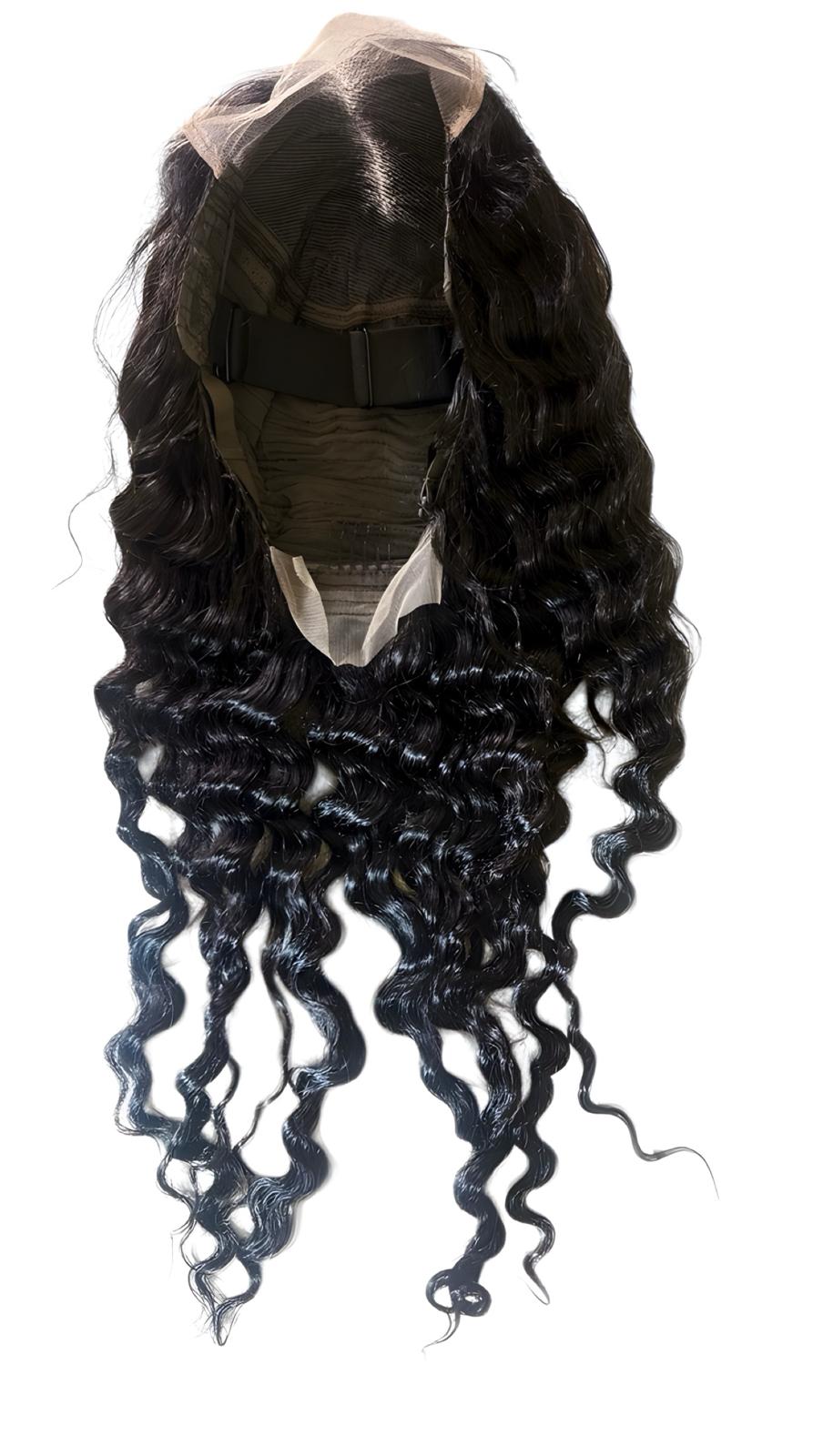 22” 5x5 Water Curl Wig – 100% Human Hair - Image 4