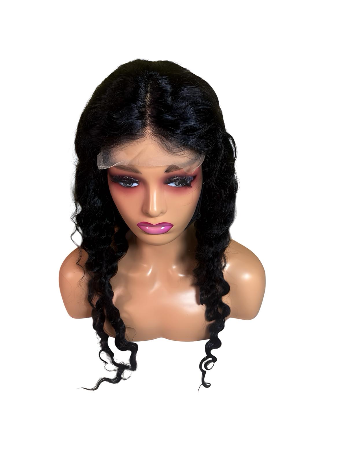 22” 5x5 Water Curl Wig – 100% Human Hair - Image 8