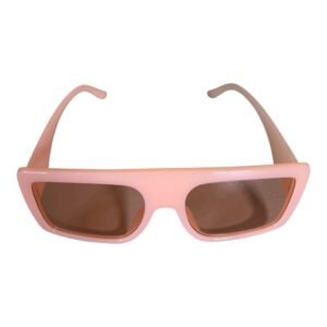 Glossy Black Rectangular Sunglasses – Purple Gradient Lenses