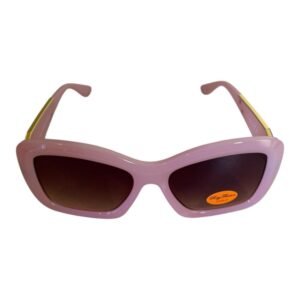  Pink Cat-Eye Sunglasses – Brown Gradient Lenses (Rayflector) 