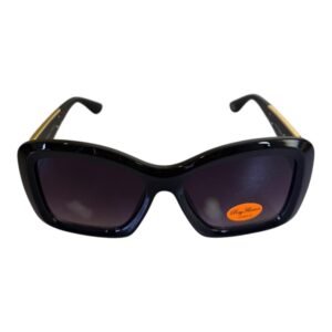 Black Cat-Eye Sunglasses – Smoke Lenses (Rayflector)