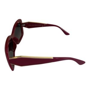 Burgundy Cat-Eye Sunglasses – Dark Tint Lenses (Rayflector)