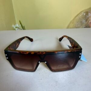 Royal Stallion Wraparound Shield Sunglasses – Tortoiseshell Brown