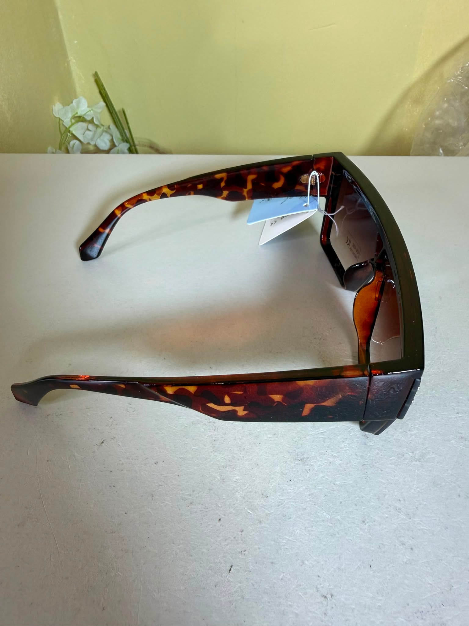 Royal Stallion Wraparound Shield Sunglasses – Tortoiseshell Brown - Image 3