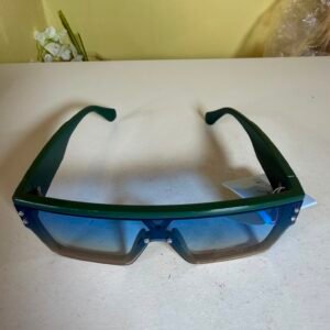 Royal Stallion Wraparound Shield Sunglasses – Matte Forest Green