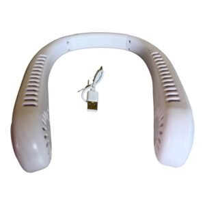 Portable Bladeless Neck Fan – USB Rechargeable | 3-Speed Cooling